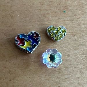 Origami Owl Autism Charm set